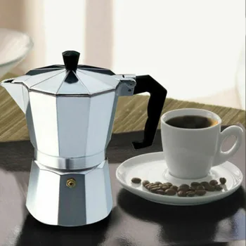 Italian Espresso Maker Coffee Moka Pot Stove Top Octagonal Aluminum Coffee Pot TP899
Italian Espresso Maker Coffee Moka Pot Stove Top Octagonal Aluminum Coffee Pot TP899