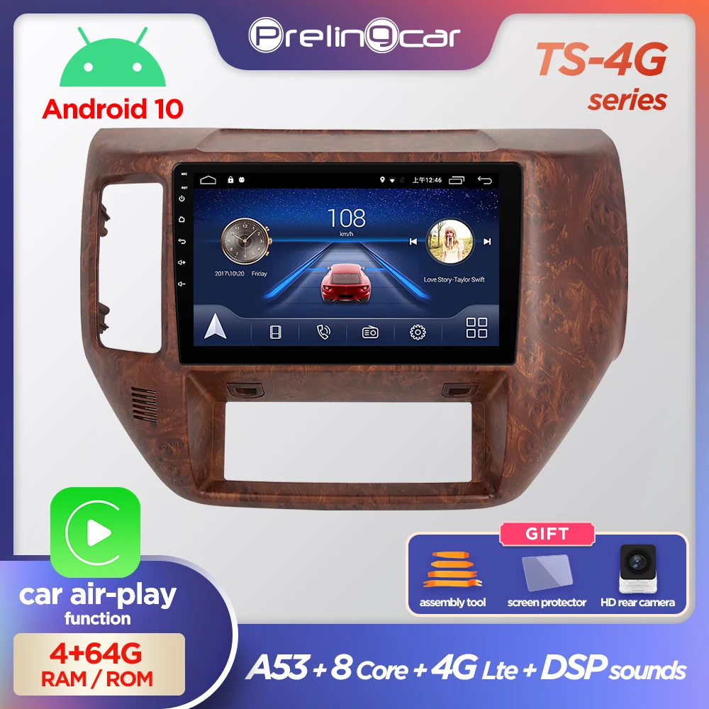 Автомобильная Мультимедийная система Prelingcar автомагнитола на Android 10 0 2 din DVD