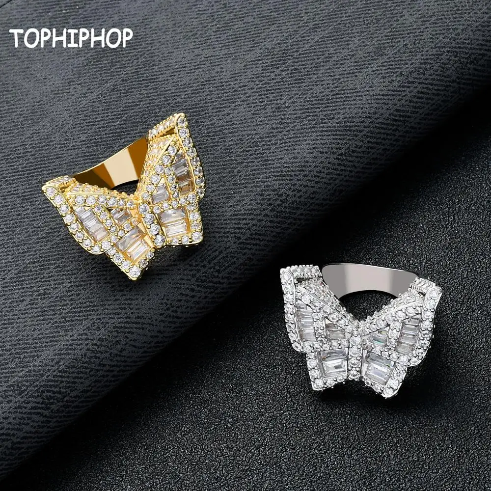 New European And American Micro - set Zircon Diamond Butterfly Ring Street Exaggerated Men And Women Ring Hiphop Ring
New European And American Micro - set Zircon Diamond Butterfly Ring Street Exaggerated Men And Women Ring Hiphop Ring