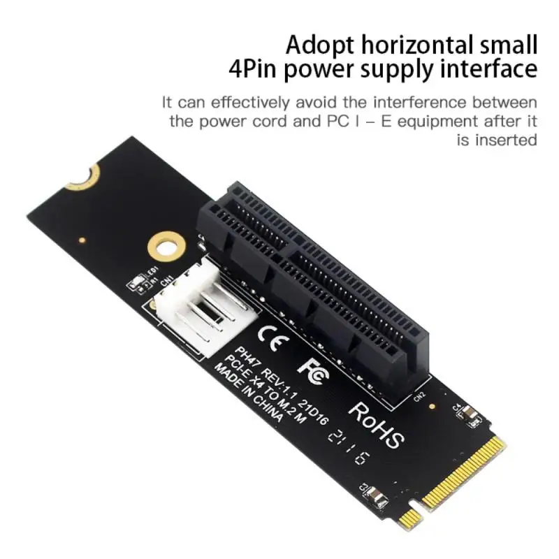 Плата-адаптер NGFF на PCI-E порт M2 плата расширения X4 адаптер карты SATA15PIN шнур питания