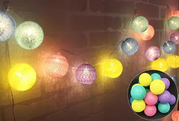 Cotton ball light string led children's room decoration cotton ball lamp party wedding decoration lamp
Cotton ball light string led children's room decoration cotton ball lamp party wedding decoration lamp