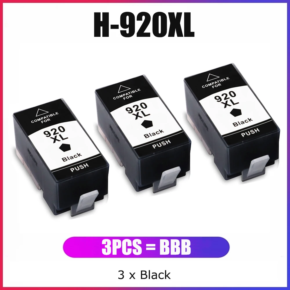 

YC 920XL 920 XL Compatible Ink Cartridge Replacement for HP to use with Officejet 6500a 6500 7500a 6000 7500 7000 Plus Printer