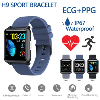 2020 Sport Smart Watch H9 Smart Watch ECG PPG Monitor IP67 Waterproof Smart Band HR Blood Pressure Smartwatch Men Women Bracelet
2020 Sport Smart Watch H9 Smart Watch ECG PPG Monitor IP67 Waterproof Smart Band HR Blood Pressure Smartwatch Men Women Bracelet