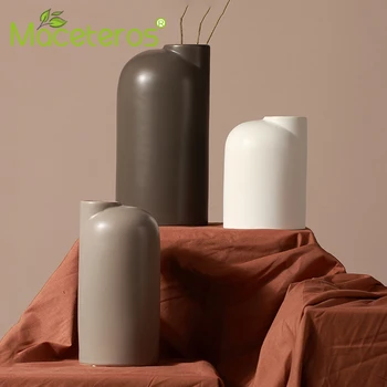 Modern Minimalist Creative Ceramic Flowerpot Matte White Gray Flower Arrangement Vase Art Crafts Gardening Decoration Supplies
Modern Minimalist Creative Ceramic Flowerpot Matte White Gray Flower Arrangement Vase Art Crafts Gardening Decoration Supplies