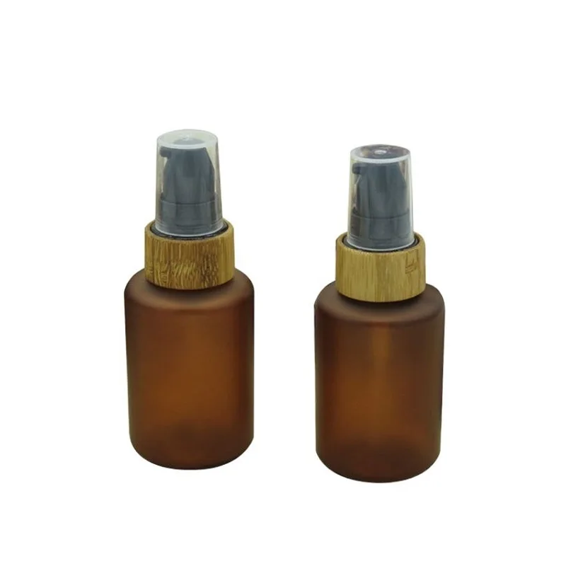 20pcs Refillable Amber Brown Frosting PET Pump Bottle Cosmetic Bamboo Cosmetics Bottles Pump Lotion Pump Botttle Botella 60ml
20pcs Refillable Amber Brown Frosting PET Pump Bottle Cosmetic Bamboo Cosmetics Bottles Pump Lotion Pump Botttle Botella 60ml
