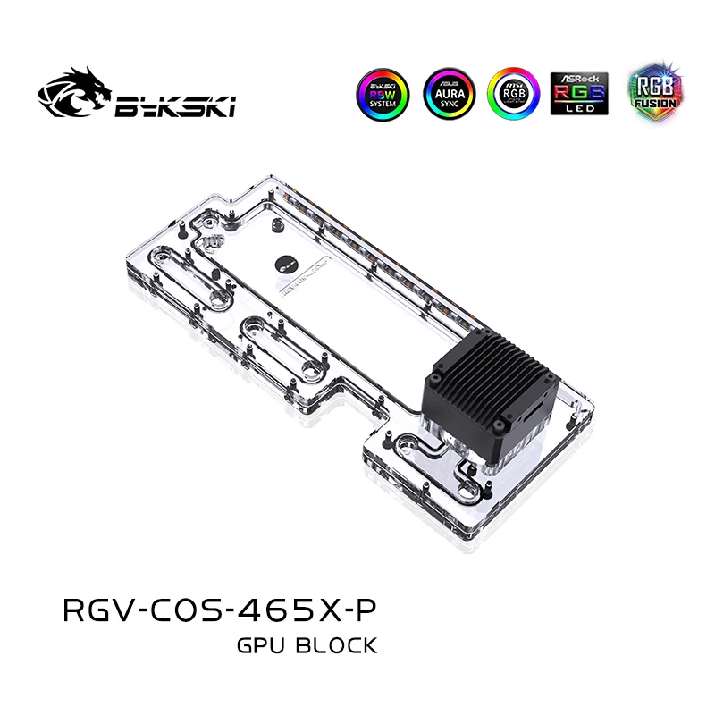 Bykski Acrylic Distro Plate /Board Reservoir for Corsair 465X Computer Case /Water Cooling System RGB Light SYNC/Combo DDC Pump |