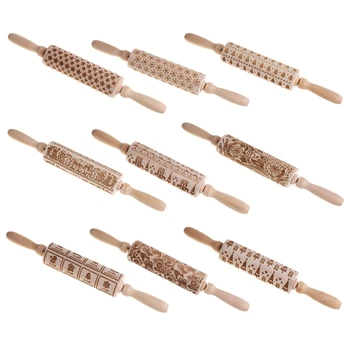 Christmas Embossing Rolling Pin Baking Cookies Noodle Biscuit Fondant Cake Dough G8TB
Christmas Embossing Rolling Pin Baking Cookies Noodle Biscuit Fondant Cake Dough G8TB