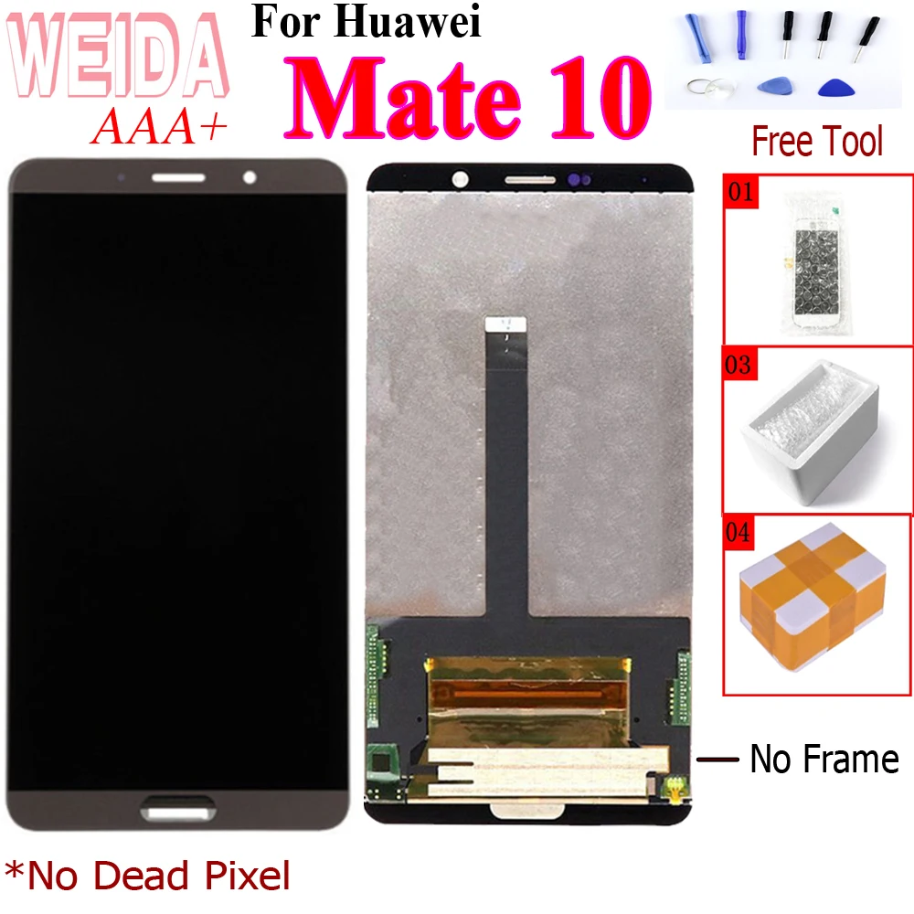WEIDA 5.9" LCD For Huawei Mate 10 LCD Display Touch Screen Digitizer Assembly For Mate 10 LCD Mate10 ALP L09 L29 Replacement
WEIDA 5.9" LCD For Huawei Mate 10 LCD Display Touch Screen Digitizer Assembly For Mate 10 LCD Mate10 ALP L09 L29 Replacement