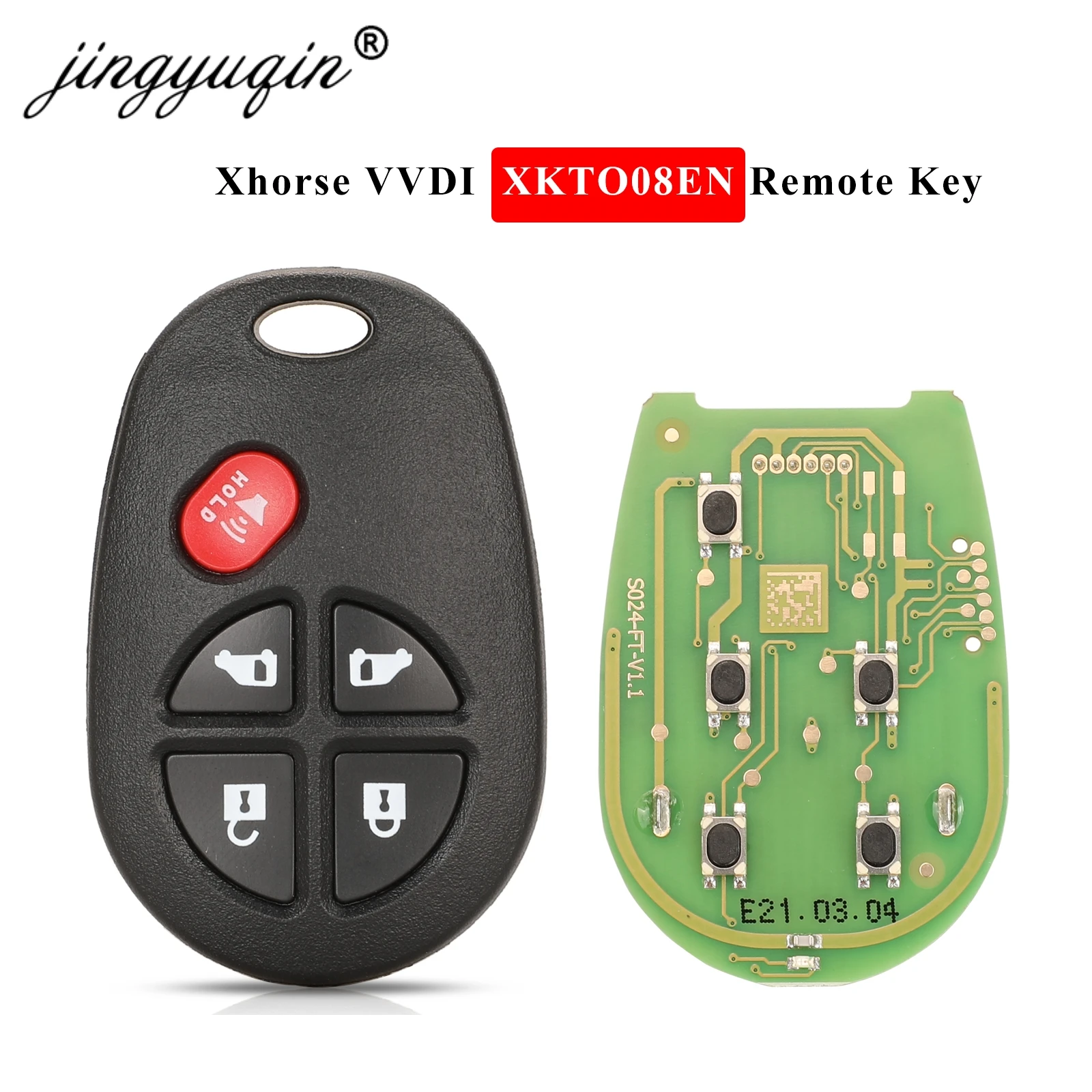 Универсальный пульт дистанционного управления для автомобиля jingyuqin XKTO08EN, 5 кнопок для Toyota, дизайн, подходит для Xhorse VVDI, ключ, инструмент, английская версия
Универсальный пульт дистанционного управления для автомобиля jingyuqin XKTO08EN, 5 кнопок для Toyota, дизайн, подходит для Xhorse VVDI, ключ, инструмент, английская версия