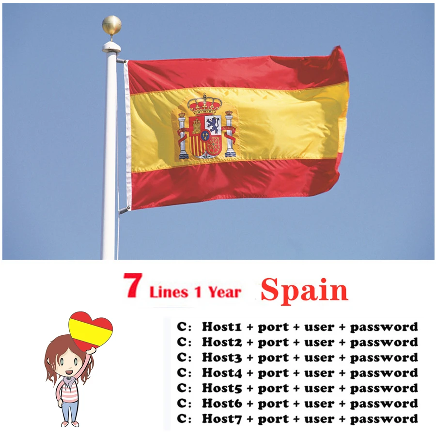 Fast and stable Spain 7 Cccam Cline For 1 -year Europe Spain For V8 Super, V7 HD, v7S, IPS2 Satellite receiver
Fast and stable Spain 7 Cccam Cline For 1 -year Europe Spain For V8 Super, V7 HD, v7S, IPS2 Satellite receiver