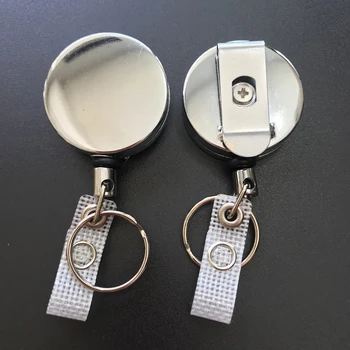 2pcs Office Clip ID Name Card Belt Metal Heavy Duty Recoil Keychain Lanyard Retractable Pull Key Ring Badge Holder Reel
2pcs Office Clip ID Name Card Belt Metal Heavy Duty Recoil Keychain Lanyard Retractable Pull Key Ring Badge Holder Reel