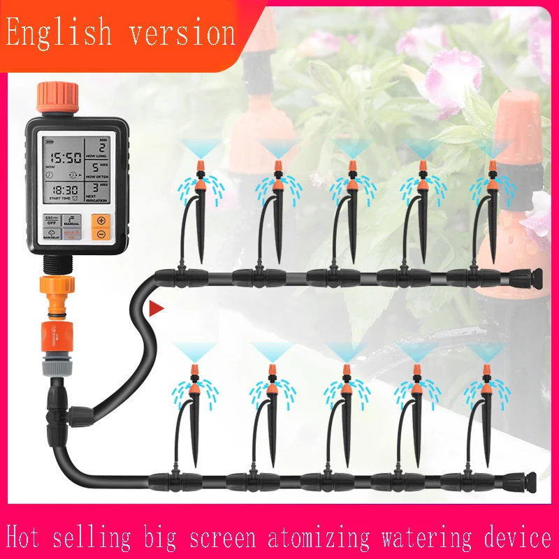 Intelligent LCD Screen Sprinkler Controller Drip Irrigation System Outdoor Garden Automatic Timer Watering Device Kit Dropship
Intelligent LCD Screen Sprinkler Controller Drip Irrigation System Outdoor Garden Automatic Timer Watering Device Kit Dropship