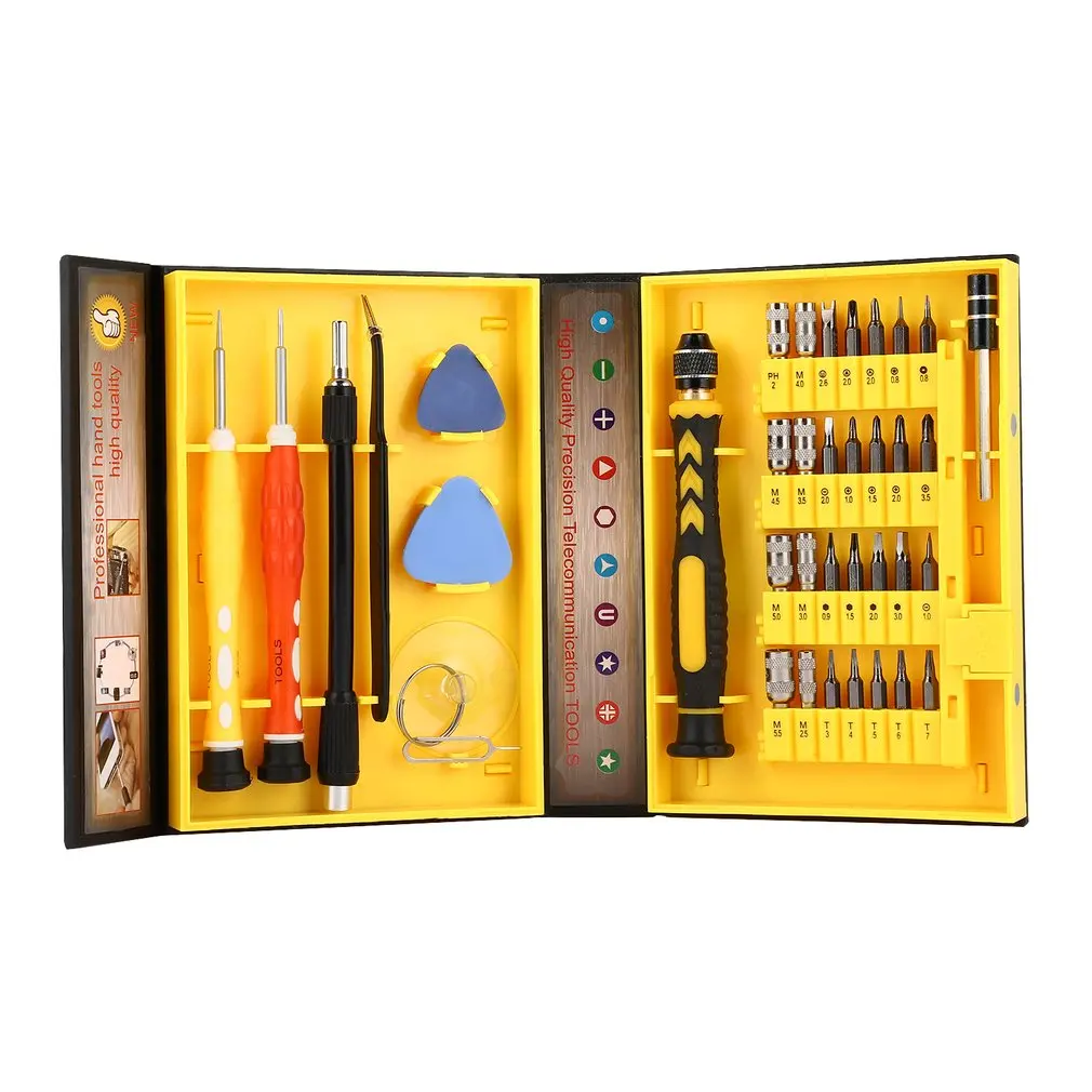 38pcs Portable Professional Multip Purpose Screwdriver Precision Anti Slip Handle Strong Magnetic Tips Repair Tool Kit | Наручные часы