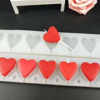 10-Cavity Silicone Heart Form Mold 3D Cake Decorating Heart Shape Mould Ice Cube Candy Chocolate Soap Jelly Tray DIY Tools
10-Cavity Silicone Heart Form Mold 3D Cake Decorating Heart Shape Mould Ice Cube Candy Chocolate Soap Jelly Tray DIY Tools