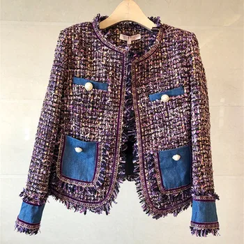 Mozuleva New Small Fragrance Overcoat Autumn Winter Tweed Patchwork Tassel Coat Vintage Women Weave Fringe Retro Jacket Coat
Mozuleva New Small Fragrance Overcoat Autumn Winter Tweed Patchwork Tassel Coat Vintage Women Weave Fringe Retro Jacket Coat