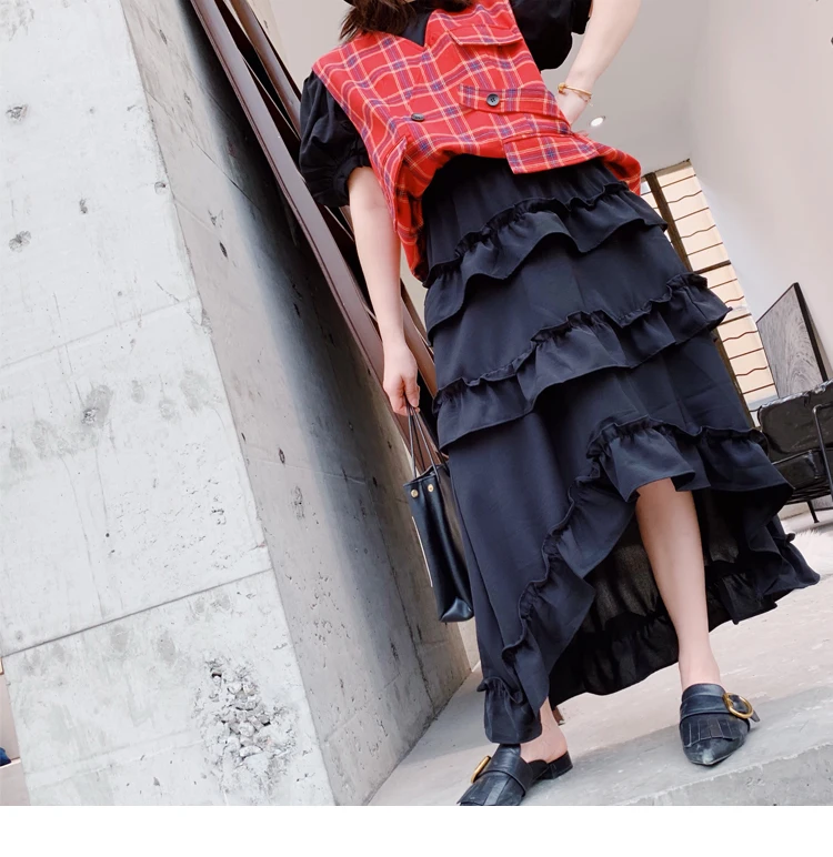 Hong Kong Style Muti Layer Cake Skirt Spring and Summer New Long Irregular Fairy Skirt Ins Ruffled Skirt Female
Hong Kong Style Muti Layer Cake Skirt Spring and Summer New Long Irregular Fairy Skirt Ins Ruffled Skirt Female