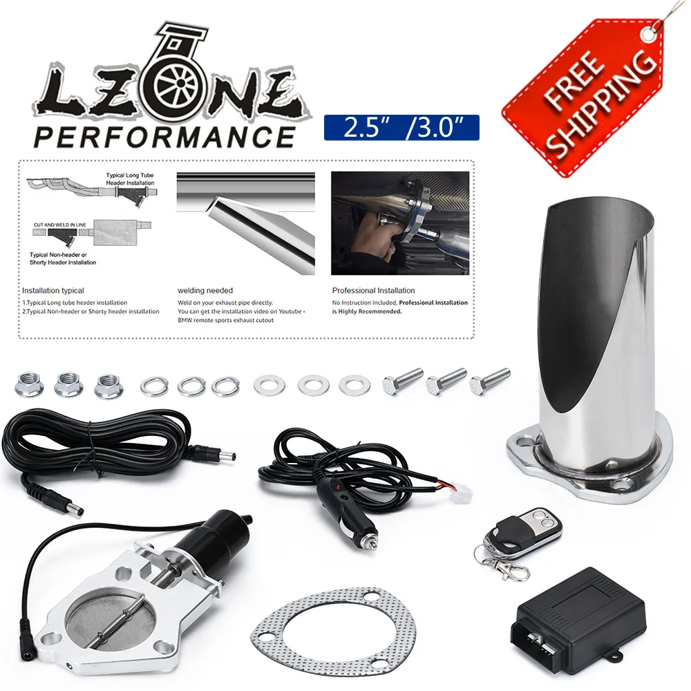 2.5" / 3" Electric Stainless Steel Exhaust System Exhaust Cutout Valve With Remote Control Be Cut Pipe Exhaust CutOut
2.5" / 3" Electric Stainless Steel Exhaust System Exhaust Cutout Valve With Remote Control Be Cut Pipe Exhaust CutOut