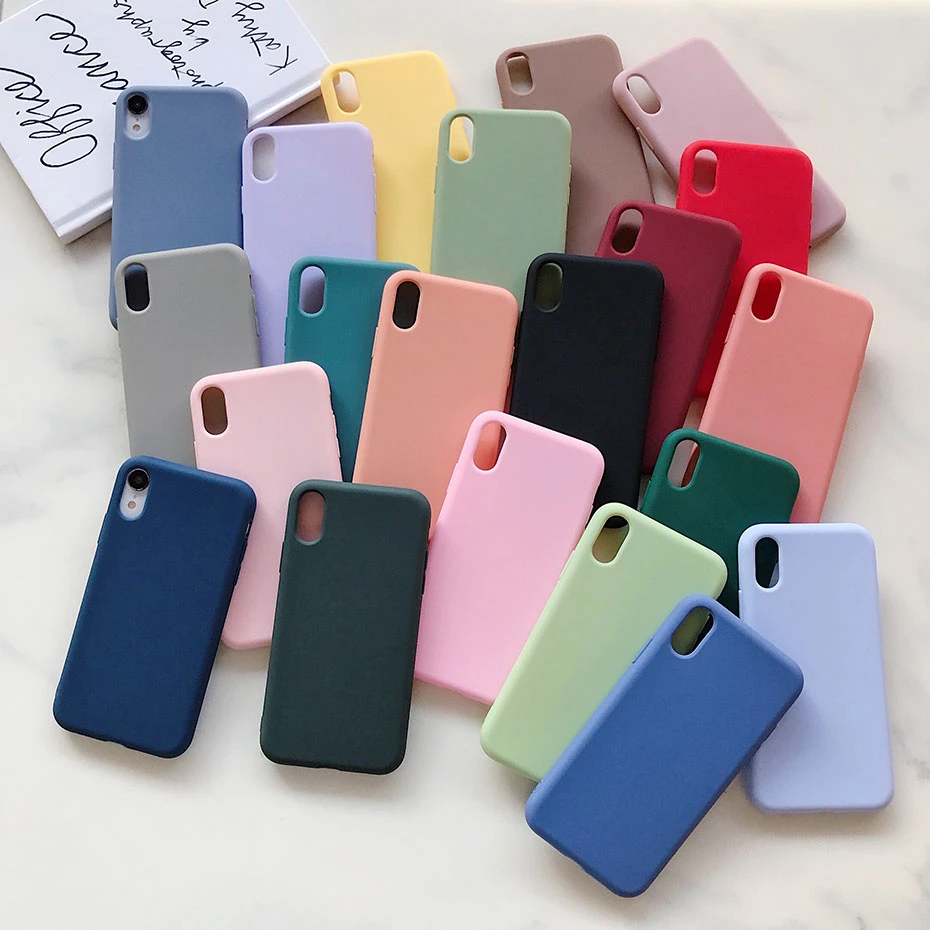Для iPhone 11 Pro XR XS Max X Чехол Мягкий ТПУ силиконовый чехол для телефона 7 8 6 6S Plus 11Pro