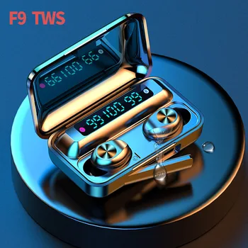 F9 TWS Wireless Bluetooth Headphone Wireless Earphone Bluetooth 5.0 LED Display 2000mAh Charging Box Headsets With Microphone
F9 TWS Wireless Bluetooth Headphone Wireless Earphone Bluetooth 5.0 LED Display 2000mAh Charging Box Headsets With Microphone