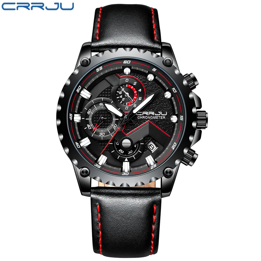 Crrju/ka jun New Style 2158 Sports Chronograph Watch Multi-functional Men Sports Watch MEN'S Watch Fashion Popular
Crrju/ka jun New Style 2158 Sports Chronograph Watch Multi-functional Men Sports Watch MEN'S Watch Fashion Popular