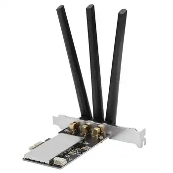 PCI-E Converter Adapter Card W/3 WiFi Card Antenna for Bcm94360CSAX Bcm943602CS Bcm94331CSAX WLAN New
PCI-E Converter Adapter Card W/3 WiFi Card Antenna for Bcm94360CSAX Bcm943602CS Bcm94331CSAX WLAN New