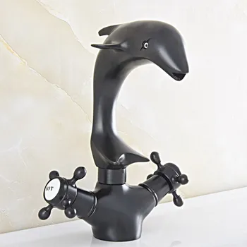 Black Oil Rubbed Bronze Swivel Spout Dual Cross Handles Cute Animal Dolphin Style Bathroom Kitchen Sink Faucet Mixer Tap asf847
Black Oil Rubbed Bronze Swivel Spout Dual Cross Handles Cute Animal Dolphin Style Bathroom Kitchen Sink Faucet Mixer Tap asf847