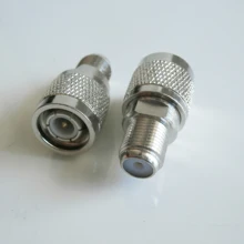 F To TNC Cable Connector Socket F Female to TNC Male Plug F - TNC Nickel Plated Brass Straight Coaxial RF Adapters
F To TNC Cable Connector Socket F Female to TNC Male Plug F - TNC Nickel Plated Brass Straight Coaxial RF Adapters