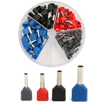 200Pcs Wire Ferrules End Sleeve Double Cord End Terminal Connector Set Copper Insulated Crimp Splice Terminal Connector Kit
200Pcs Wire Ferrules End Sleeve Double Cord End Terminal Connector Set Copper Insulated Crimp Splice Terminal Connector Kit