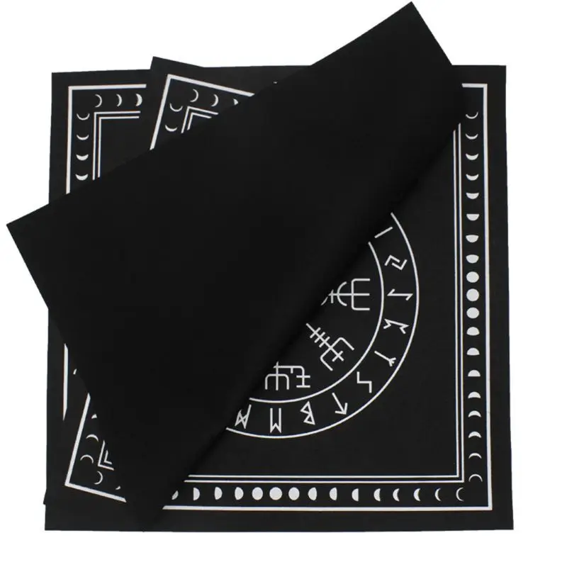 50*50cm Non-woven Tarot Tablecloth Rune Divination Altar Patch Tarot Table Cover Board Game Textiles Black/Purple D25 19 
50*50cm Non-woven Tarot Tablecloth Rune Divination Altar Patch Tarot Table Cover Board Game Textiles Black/Purple D25 19