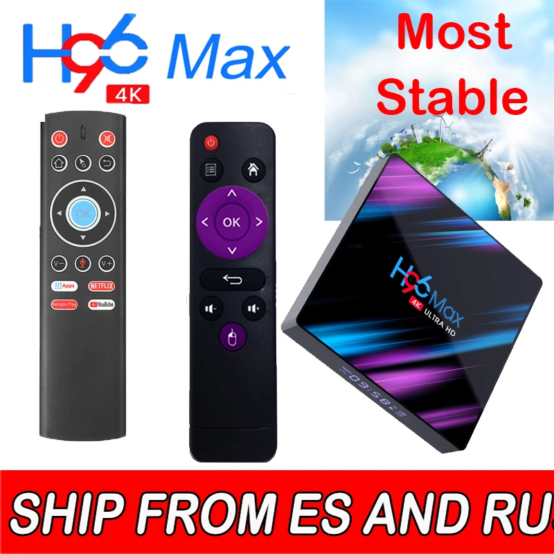 Android 9.0 Tv Box H96 MAX Rockchip 32GB 64GB Android Set-top Box Bluethooth 2.4/5.0G WiFi 4K 3D Smart TV Media Google Player
Android 9.0 Tv Box H96 MAX Rockchip 32GB 64GB Android Set-top Box Bluethooth 2.4/5.0G WiFi 4K 3D Smart TV Media Google Player