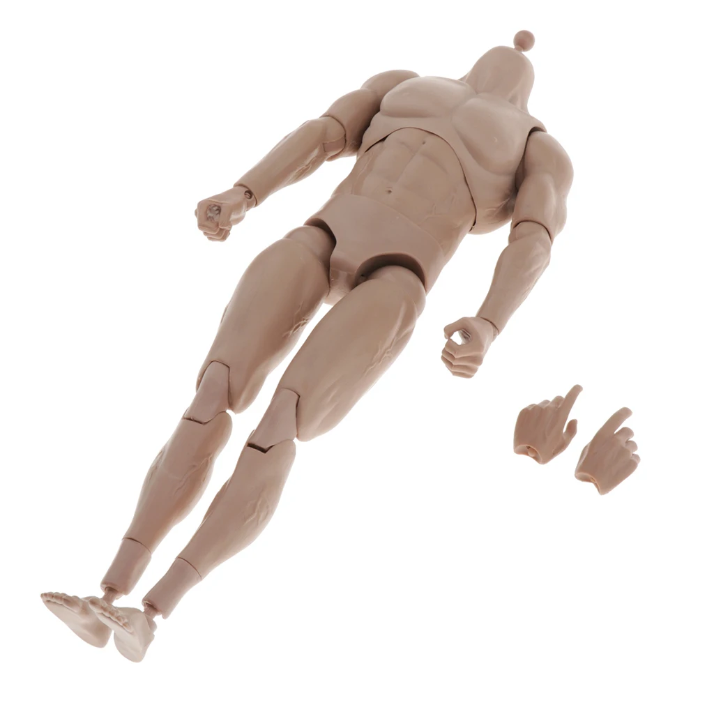 Male Figure Body, Muscular Man Doll Male Female Set PVC Movebale Action Figure Model for SHF (Height:28cm) Male Figure Body, Muscular Man Doll Male Female Set PVC Movebale Action Figure Model for SHF (Height:28cm)