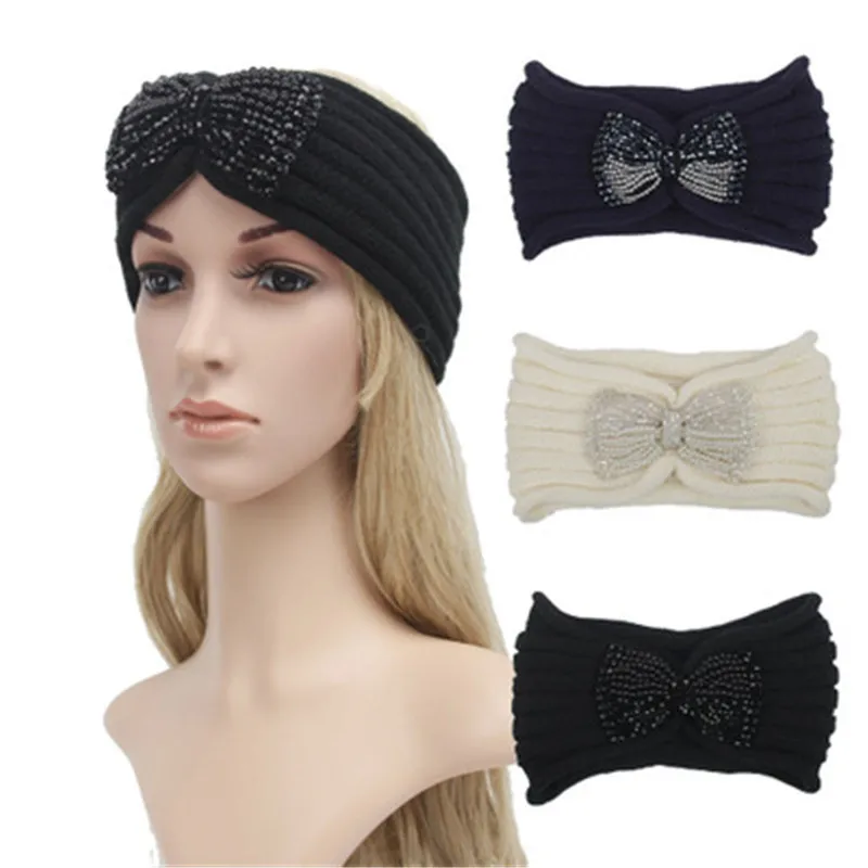 2019 Thread Ear Warm Wide Zircon Bow Knot Bohemia Fall Winter Thick Elastic Headband Twist Hairband Hair Accessories- XMC-W6 
2019 Thread Ear Warm Wide Zircon Bow Knot Bohemia Fall Winter Thick Elastic Headband Twist Hairband Hair Accessories- XMC-W6