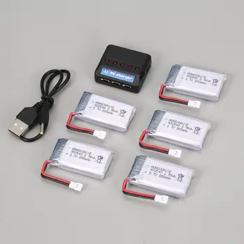 Hot! 5Pcs 3.7V 800mAh Battery + 5 in 1 USB Charger for Syma X5 X5C X5SW X5SC MJX X705C RC Drone Quadcopter Spare Battery RC Accs
Hot! 5Pcs 3.7V 800mAh Battery + 5 in 1 USB Charger for Syma X5 X5C X5SW X5SC MJX X705C RC Drone Quadcopter Spare Battery RC Accs