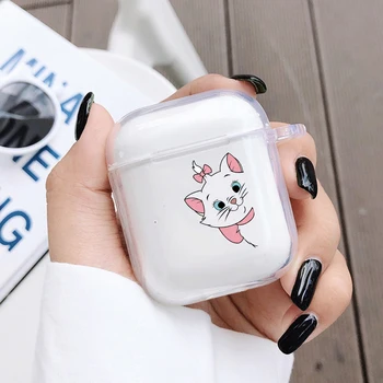 Pink Marie Cat Clear Earphone Case For Apple AirPods 2 1 Cartoon Soft Transparent Protective Cover Animal Pattern Charging Coque 
Pink Marie Cat Clear Earphone Case For Apple AirPods 2 1 Cartoon Soft Transparent Protective Cover Animal Pattern Charging Coque