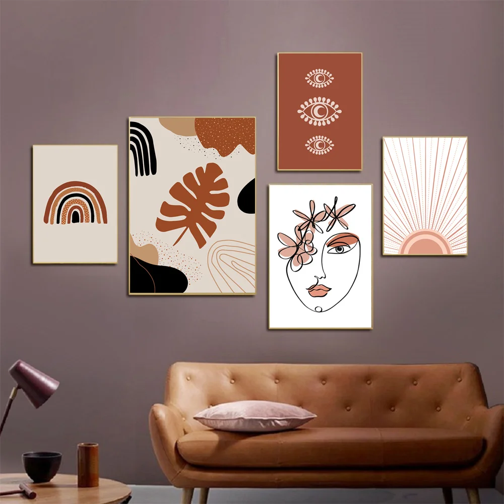 Boho Poster Print Line Face Color Abstract Art Poster Rainbow Sun Flower Canvas Painting Pictures For Living Room Wall Art Decor
Boho Poster Print Line Face Color Abstract Art Poster Rainbow Sun Flower Canvas Painting Pictures For Living Room Wall Art Decor