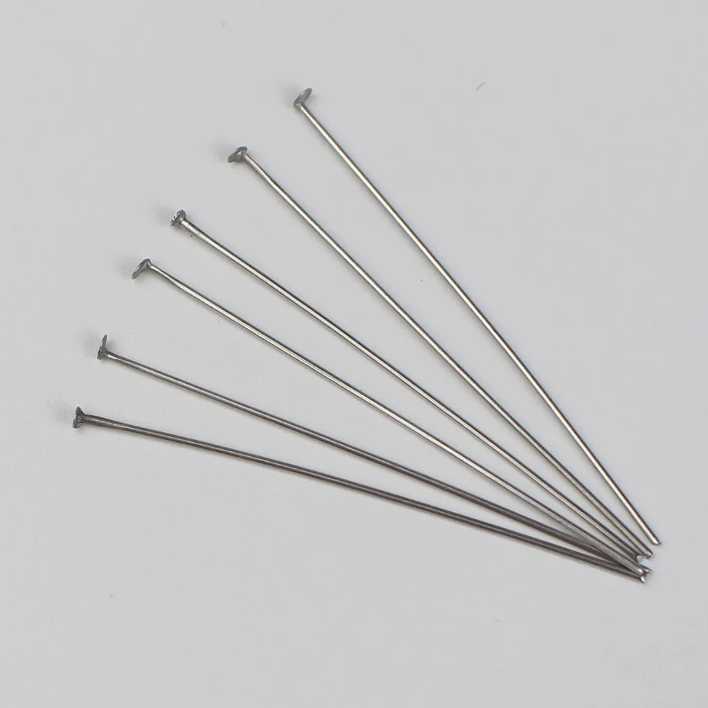 Шпильки из нержавеющей стали с плоской головкой, шпильки для рукоделия, фурнитура для изготовления ювелирных изделий, аксессуары, 100 шт./лот 18 20 25 30 40 50 60 70 мм
Шпильки из нержавеющей стали с плоской головкой, шпильки для рукоделия, фурнитура для изготовления ювелирных изделий, аксессуары, 100 шт./лот 18 20 25 30 40 50 60 70 мм