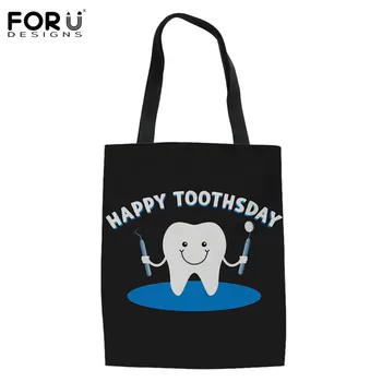 FORUDESIGNS Female Tote Bag Dentist Design Casual Beach Bag Large Capacity Foldable Grocery High Quality Linen Women Storage Bag
FORUDESIGNS Female Tote Bag Dentist Design Casual Beach Bag Large Capacity Foldable Grocery High Quality Linen Women Storage Bag