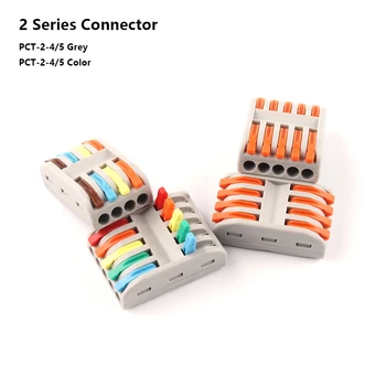 Wire wiring Connectors 4 pin 5 pin Terminal Block Conductor SPL-4/5 Push-In Led Light universal Compact Cable Splitter Connector
Wire wiring Connectors 4 pin 5 pin Terminal Block Conductor SPL-4/5 Push-In Led Light universal Compact Cable Splitter Connector