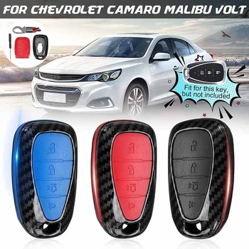 4 Button Carbon Fiber Remote Key Case Fob Cover Key Shell + Key Chain For Chevrolet Camaro Malibu Volt
4 Button Carbon Fiber Remote Key Case Fob Cover Key Shell + Key Chain For Chevrolet Camaro Malibu Volt