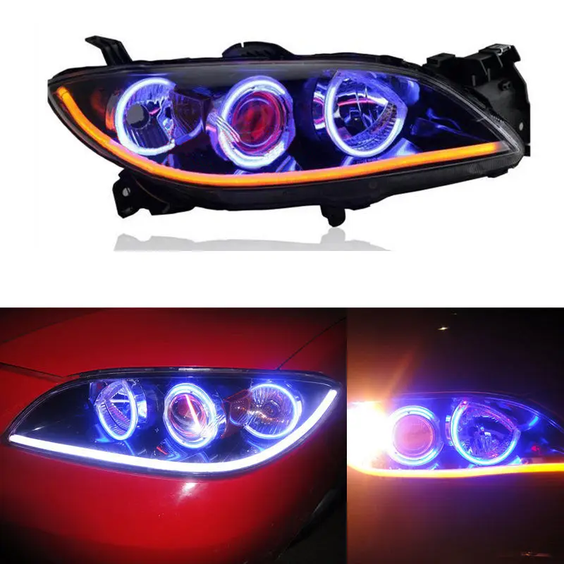 For Mazda 3 2004 2005 2006 2007 2008 2009 Sedan Xenon Headlight Assembly with Blue Angel Eye+Red Demon Eyes
For Mazda 3 2004 2005 2006 2007 2008 2009 Sedan Xenon Headlight Assembly with Blue Angel Eye+Red Demon Eyes