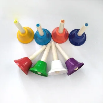 Baby Develop Intelligence Instrumentos 8 Pcs/Set Hand Bell 8-Note Metal Colorful Kid Children Musical Toys Percussion Instrument
Baby Develop Intelligence Instrumentos 8 Pcs/Set Hand Bell 8-Note Metal Colorful Kid Children Musical Toys Percussion Instrument