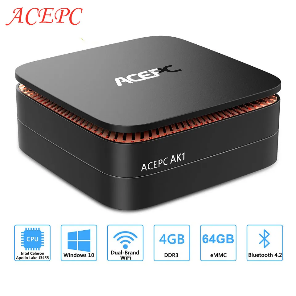 Mini PC Windows10 Mini Computer Intel Celeron Apollo Lake J3455 4G RAM 64GB SSD HTPC Office HDMI WiFi 4K USB3.0 mini Desktop PC
Mini PC Windows10 Mini Computer Intel Celeron Apollo Lake J3455 4G RAM 64GB SSD HTPC Office HDMI WiFi 4K USB3.0 mini Desktop PC