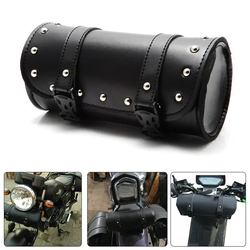 21×10×10CM Saddlebag Round Black PU Leather Mounting Strap Waterproof Tool Bags Storage Bag For Harley Motorcycle
21×10×10CM Saddlebag Round Black PU Leather Mounting Strap Waterproof Tool Bags Storage Bag For Harley Motorcycle