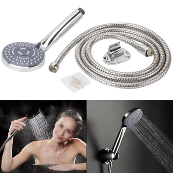 Stainless Steel 150cm Hose Shower Head W/ Screws Bracket Kit Bathroom Household Pipe Anti Lime Scale Shower Head Bath Bracket
Stainless Steel 150cm Hose Shower Head W/ Screws Bracket Kit Bathroom Household Pipe Anti Lime Scale Shower Head Bath Bracket