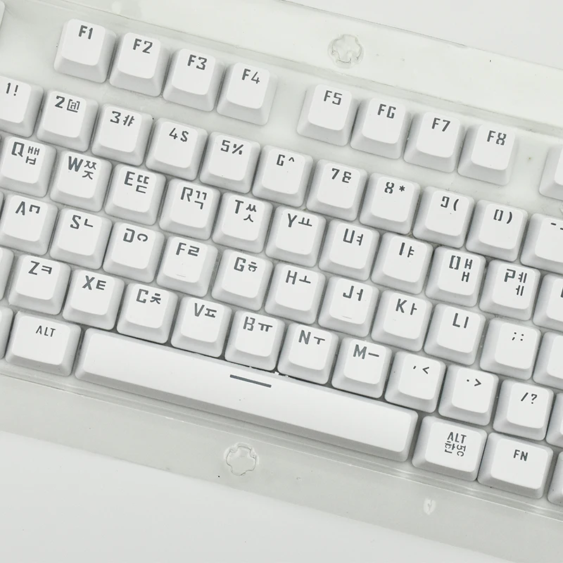 Korean Keycaps for Mechanical Keyboard Compatible with MX Switches Double Shot Support Led Lighting 한êµì–´ 키캡
Korean Keycaps for Mechanical Keyboard Compatible with MX Switches Double Shot Support Led Lighting 한êµì–´ 키캡