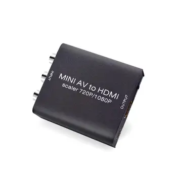 Mini AV Video L/R Audio Signal To HDMI Digital Converter Adapter for Projector 
Mini AV Video L/R Audio Signal To HDMI Digital Converter Adapter for Projector