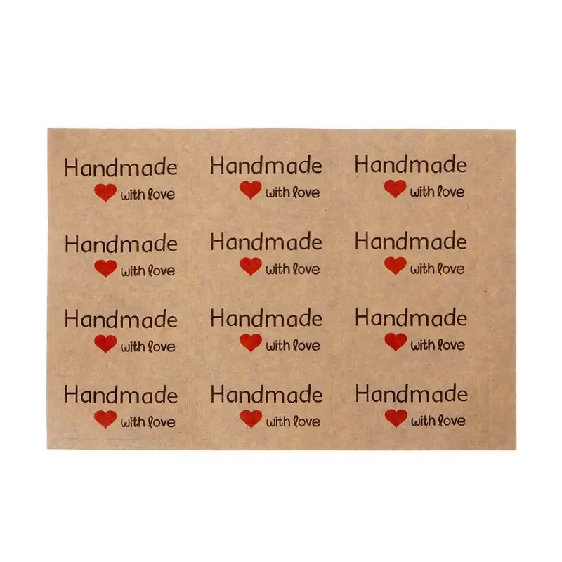 12Pcs 1.5 Inch Square Natural Kraft Handmade with Love Self Adhesive Stickers 634D
12Pcs 1.5 Inch Square Natural Kraft Handmade with Love Self Adhesive Stickers 634D