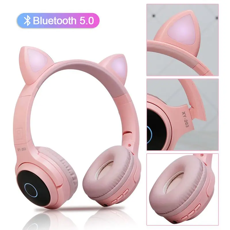 Cat Ears Wireless Bluetooth Headband Cute Style Game Headphone for Grils Gift Colorful BT 5.0 Headset Beauty Bluetooth Headphone
Cat Ears Wireless Bluetooth Headband Cute Style Game Headphone for Grils Gift Colorful BT 5.0 Headset Beauty Bluetooth Headphone
