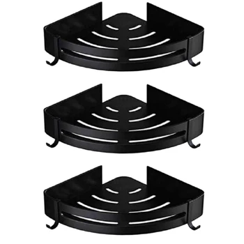 3 Tiers Space Aluminum Wall Mounted Shower Shelf Towel Bathroom Shampoo Storage Basket - Black
3 Tiers Space Aluminum Wall Mounted Shower Shelf Towel Bathroom Shampoo Storage Basket - Black