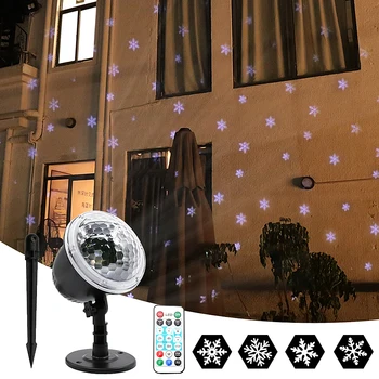 Snowflake LED Light Moving Snow Laser Projector Christmas Lamp Outdoor Projection Light Rotating Snowflake Party Projector Light
Snowflake LED Light Moving Snow Laser Projector Christmas Lamp Outdoor Projection Light Rotating Snowflake Party Projector Light